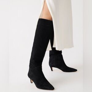J.Crew Stevie knee-high boots in suede BT909